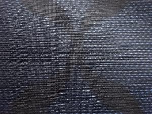 アンティーク　網目模様織出し本場泥大島紬着物